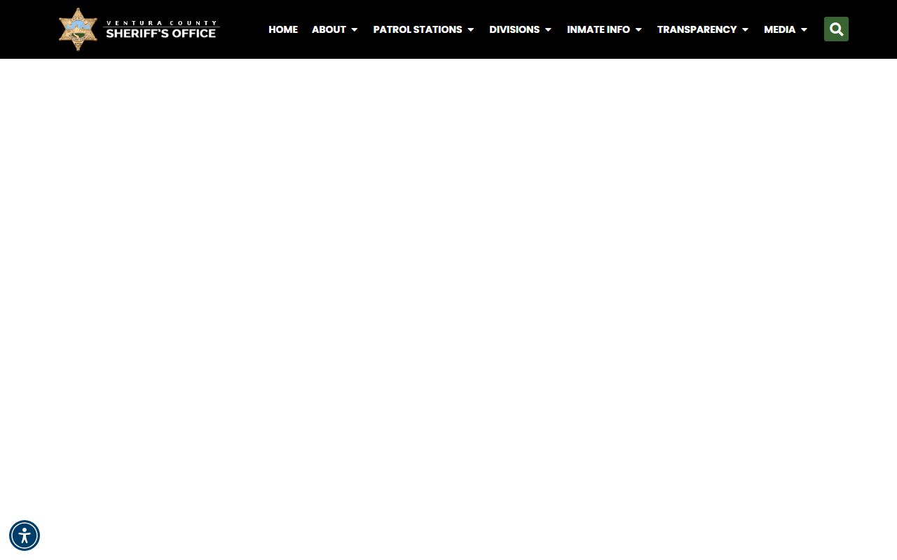 Ventura County Sheriff site used as the entry point for inmate and warrant questions